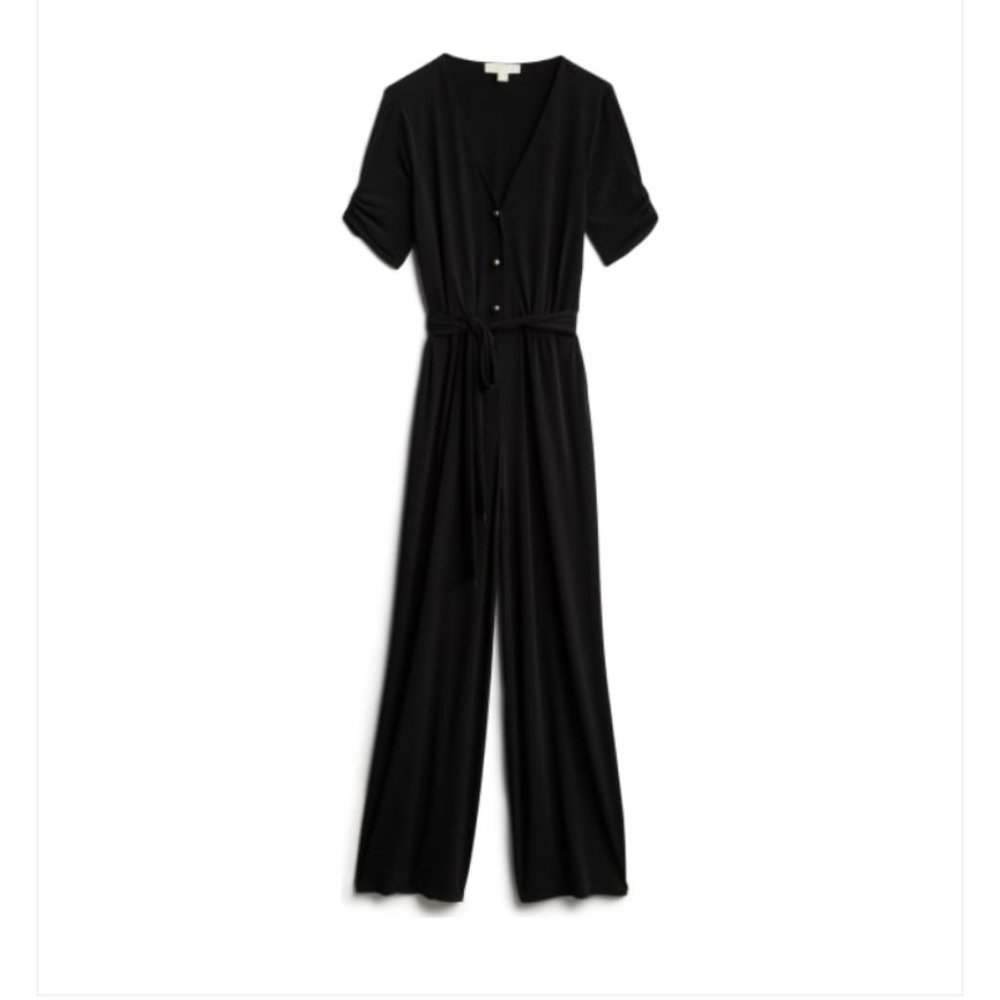 Michael Kors- Paulette Button Detail Knit Jumpsuit